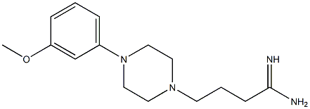 4-[4-(3-methoxyphenyl)piperazin-1-yl]butanimidamide 化学構造式