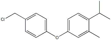 4-[4-(chloromethyl)phenoxy]-2-methyl-1-(propan-2-yl)benzene,,结构式