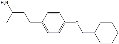 4-[4-(cyclohexylmethoxy)phenyl]butan-2-amine