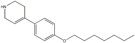 4-[4-(heptyloxy)phenyl]-1,2,3,6-tetrahydropyridine Struktur