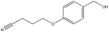 4-[4-(hydroxymethyl)phenoxy]butanenitrile Structure