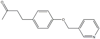 4-[4-(pyridin-3-ylmethoxy)phenyl]butan-2-one 结构式