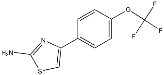 4-[4-(trifluoromethoxy)phenyl]-1,3-thiazol-2-amine,,结构式