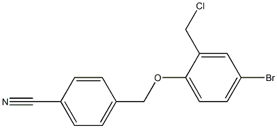  4-[4-bromo-2-(chloromethyl)phenoxymethyl]benzonitrile