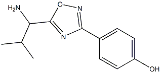 4-[5-(1-amino-2-methylpropyl)-1,2,4-oxadiazol-3-yl]phenol Struktur