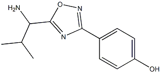 4-[5-(1-amino-2-methylpropyl)-1,2,4-oxadiazol-3-yl]phenol 结构式