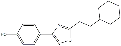 4-[5-(2-cyclohexylethyl)-1,2,4-oxadiazol-3-yl]phenol