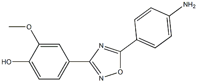 4-[5-(4-aminophenyl)-1,2,4-oxadiazol-3-yl]-2-methoxyphenol|