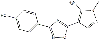 4-[5-(5-amino-1-methyl-1H-pyrazol-4-yl)-1,2,4-oxadiazol-3-yl]phenol