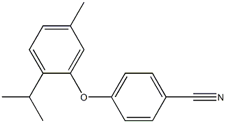 4-[5-methyl-2-(propan-2-yl)phenoxy]benzonitrile Structure