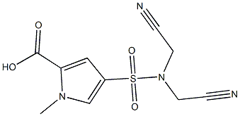 4-[bis(cyanomethyl)sulfamoyl]-1-methyl-1H-pyrrole-2-carboxylic acid|