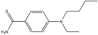 4-[butyl(ethyl)amino]benzene-1-carbothioamide 结构式