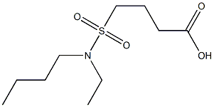 4-[butyl(ethyl)sulfamoyl]butanoic acid 结构式