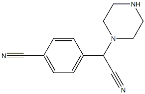 4-[cyano(piperazin-1-yl)methyl]benzonitrile Struktur