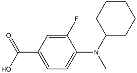  4-[cyclohexyl(methyl)amino]-3-fluorobenzoic acid