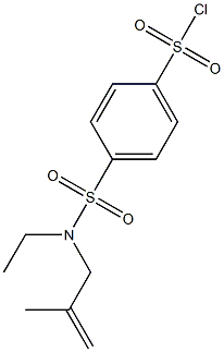 4-[ethyl(2-methylprop-2-en-1-yl)sulfamoyl]benzene-1-sulfonyl chloride,,结构式