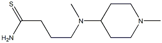 4-[methyl(1-methylpiperidin-4-yl)amino]butanethioamide Structure