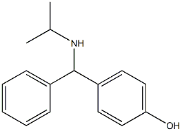 4-[phenyl(propan-2-ylamino)methyl]phenol Struktur