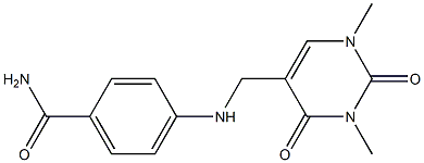 4-{[(1,3-dimethyl-2,4-dioxo-1,2,3,4-tetrahydropyrimidin-5-yl)methyl]amino}benzamide