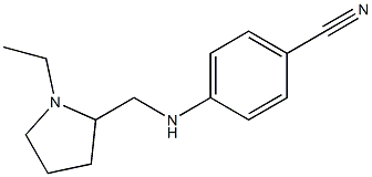 4-{[(1-ethylpyrrolidin-2-yl)methyl]amino}benzonitrile,,结构式