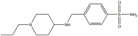 4-{[(1-propylpiperidin-4-yl)amino]methyl}benzene-1-sulfonamide Structure