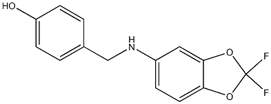 4-{[(2,2-difluoro-2H-1,3-benzodioxol-5-yl)amino]methyl}phenol|