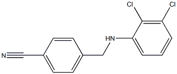 4-{[(2,3-dichlorophenyl)amino]methyl}benzonitrile Structure