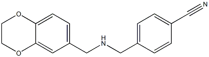 4-{[(2,3-dihydro-1,4-benzodioxin-6-ylmethyl)amino]methyl}benzonitrile Structure