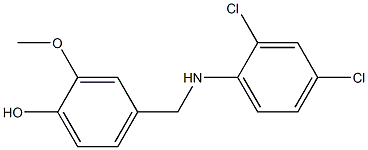 4-{[(2,4-dichlorophenyl)amino]methyl}-2-methoxyphenol Structure