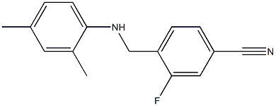 4-{[(2,4-dimethylphenyl)amino]methyl}-3-fluorobenzonitrile|