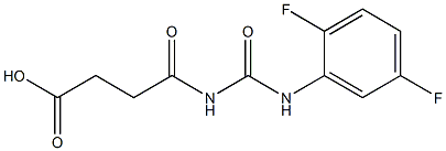 4-{[(2,5-difluorophenyl)carbamoyl]amino}-4-oxobutanoic acid