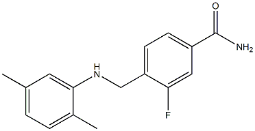 4-{[(2,5-dimethylphenyl)amino]methyl}-3-fluorobenzamide|