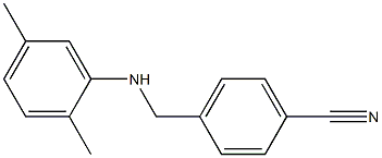 4-{[(2,5-dimethylphenyl)amino]methyl}benzonitrile Structure