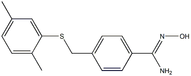 4-{[(2,5-dimethylphenyl)sulfanyl]methyl}-N'-hydroxybenzene-1-carboximidamide