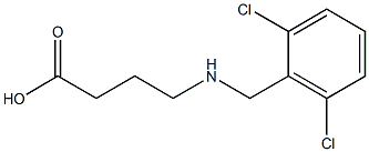 4-{[(2,6-dichlorophenyl)methyl]amino}butanoic acid 结构式