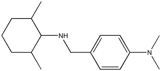 4-{[(2,6-dimethylcyclohexyl)amino]methyl}-N,N-dimethylaniline 结构式