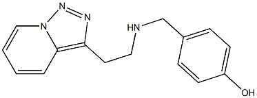 4-{[(2-{[1,2,4]triazolo[3,4-a]pyridin-3-yl}ethyl)amino]methyl}phenol,,结构式