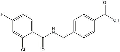 4-{[(2-chloro-4-fluorophenyl)formamido]methyl}benzoic acid