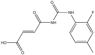 4-{[(2-fluoro-4-methylphenyl)carbamoyl]amino}-4-oxobut-2-enoic acid