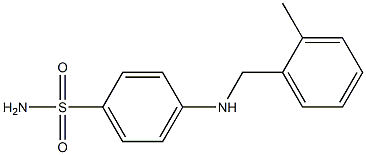 4-{[(2-methylphenyl)methyl]amino}benzene-1-sulfonamide Structure