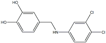 4-{[(3,4-dichlorophenyl)amino]methyl}benzene-1,2-diol Structure