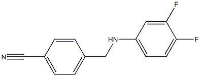 4-{[(3,4-difluorophenyl)amino]methyl}benzonitrile Structure