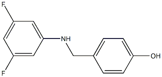 4-{[(3,5-difluorophenyl)amino]methyl}phenol Struktur