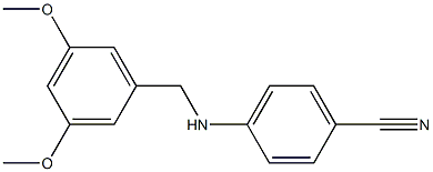 4-{[(3,5-dimethoxyphenyl)methyl]amino}benzonitrile