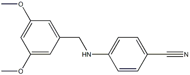  4-{[(3,5-dimethoxyphenyl)methyl]amino}benzonitrile