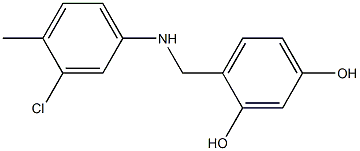 4-{[(3-chloro-4-methylphenyl)amino]methyl}benzene-1,3-diol