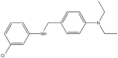 4-{[(3-chlorophenyl)amino]methyl}-N,N-diethylaniline Struktur