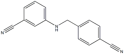 4-{[(3-cyanophenyl)amino]methyl}benzonitrile 结构式