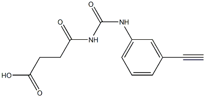 4-{[(3-ethynylphenyl)carbamoyl]amino}-4-oxobutanoic acid