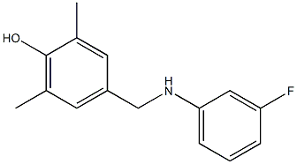 4-{[(3-fluorophenyl)amino]methyl}-2,6-dimethylphenol|